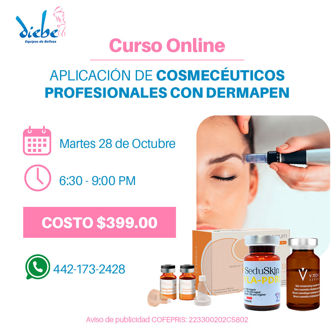 Curso Online de Dermapen con Cosmecéuticos Profesionales - Equipos de Belleza Diebe