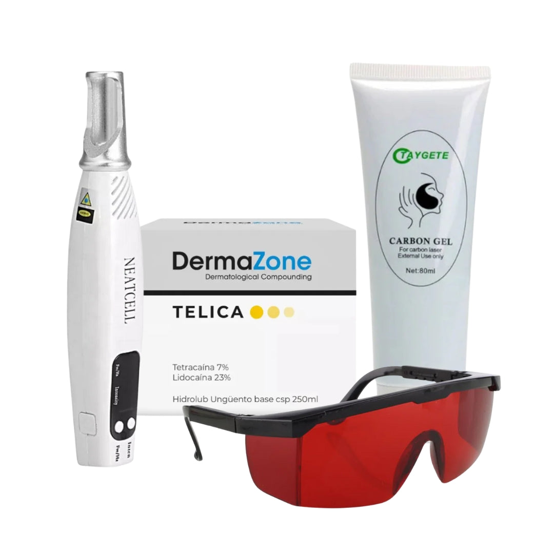 Kit Laser Neatcell + Mascarilla de Carbon Activado + Lentes de Protección Láser + Telica 7.5ml