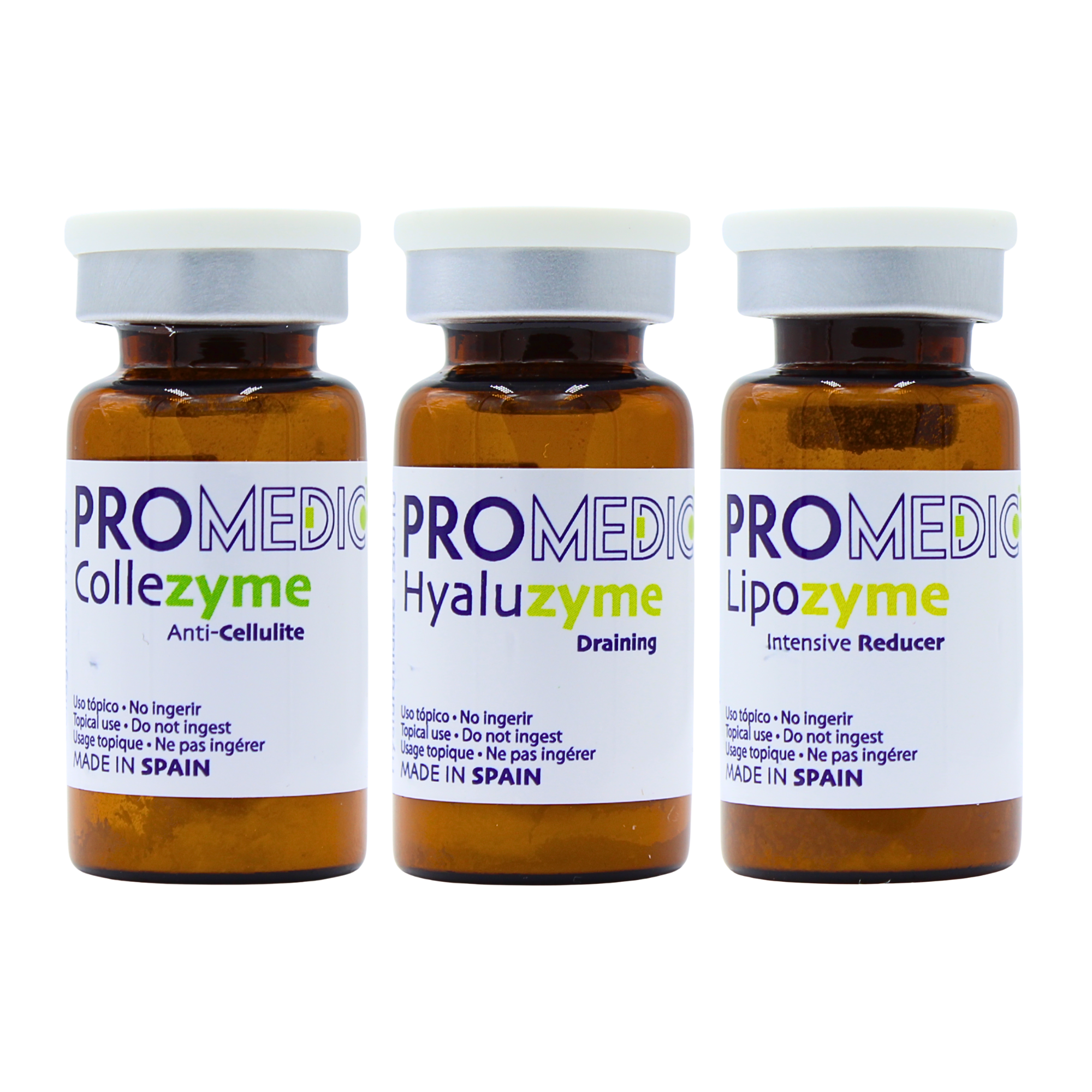 Promedic Enzimas - Collezyme, Hyaluzyme, Lipozyme - Equipos de Belleza Diebe