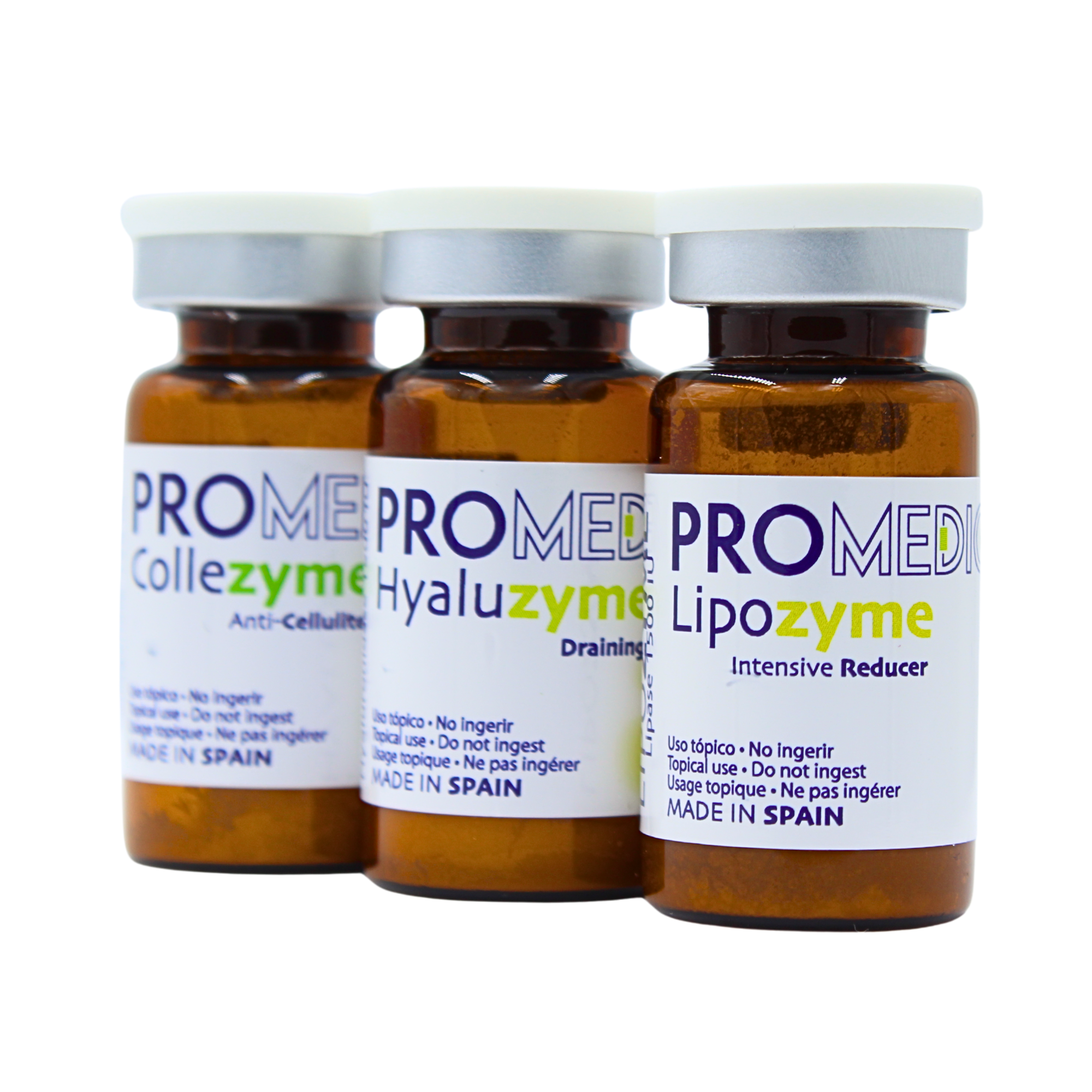 Promedic Enzimas - Collezyme, Hyaluzyme, Lipozyme - Equipos de Belleza Diebe