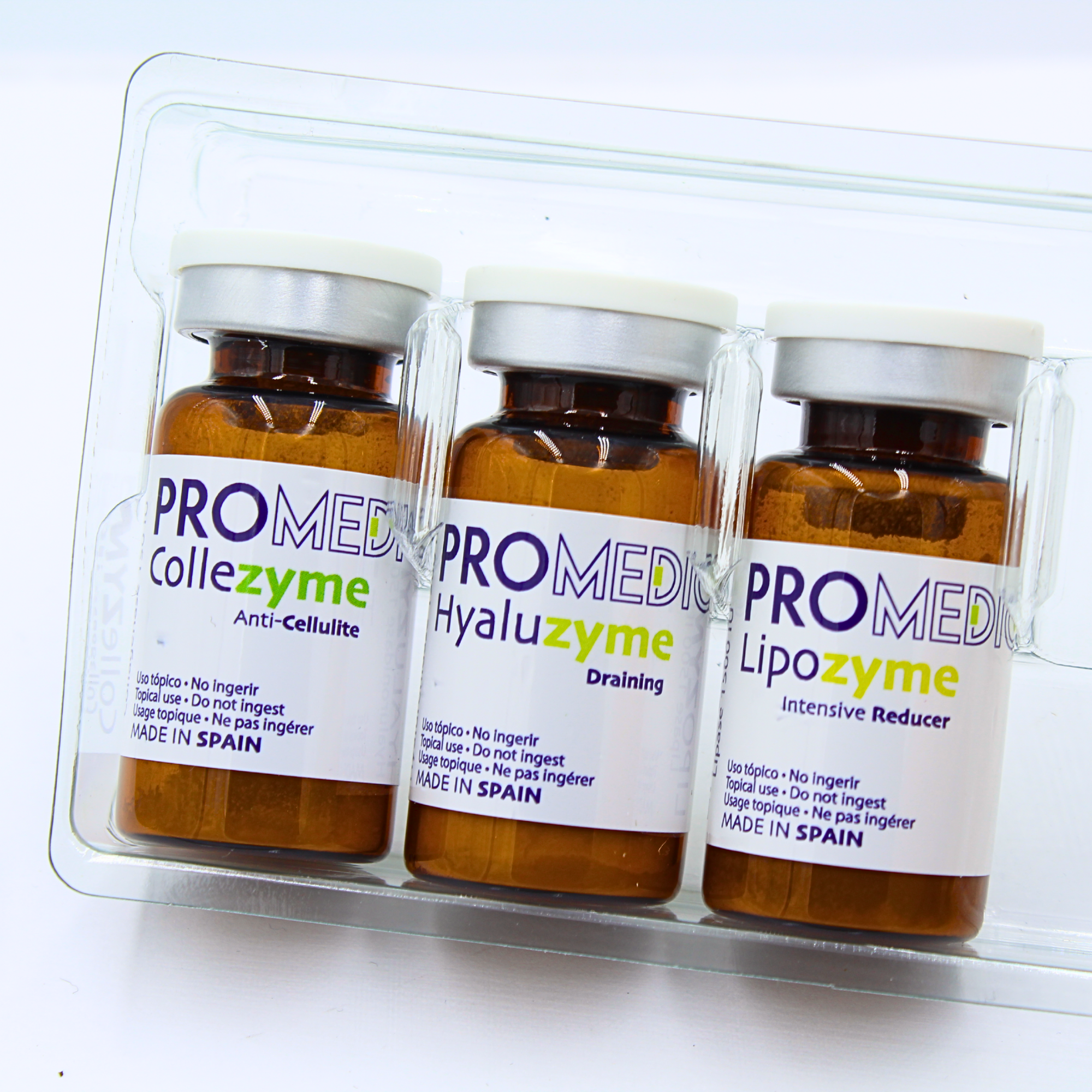 Promedic Enzimas - Collezyme, Hyaluzyme, Lipozyme - Equipos de Belleza Diebe