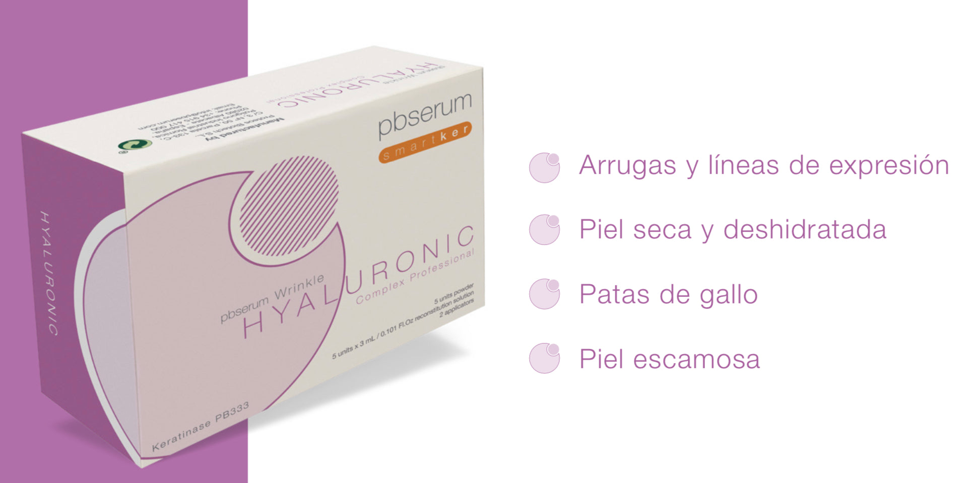PBSerum Smartker Wrinkle Hyaluronic Complex Professional - Equipos de Belleza Diebe