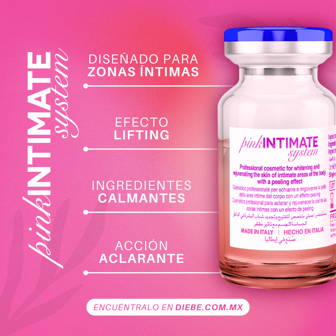 Pink Intimate System Aclarador Zonas Intimas x1 vial de 3ml - Equipos de Belleza Diebe