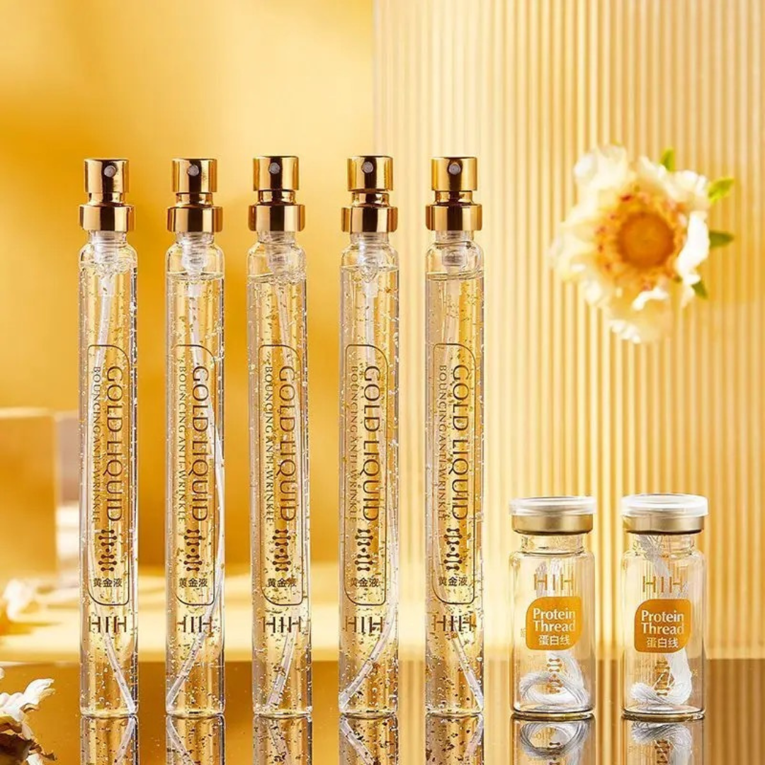 Kit de Hilos Absorbibles de Peptidos con Colageno + 5 Frascos de 15ml + 2 botellas de hilos (20pzs) - Equipos de Belleza Diebe