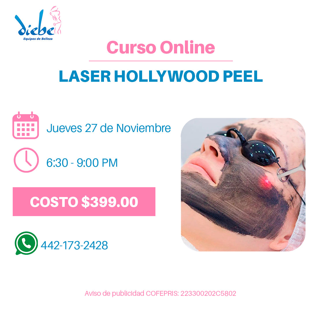 Curso Online Laser Hollywood Peel - Equipos de Belleza Diebe