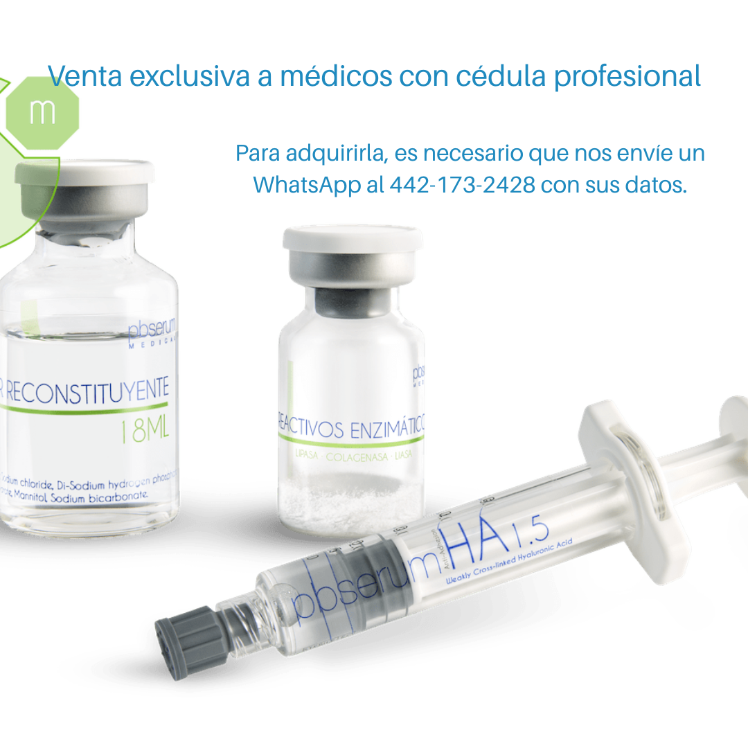 PBSerum HA 1.5 Medium Lipo Enzimas - Equipos de Belleza Diebe