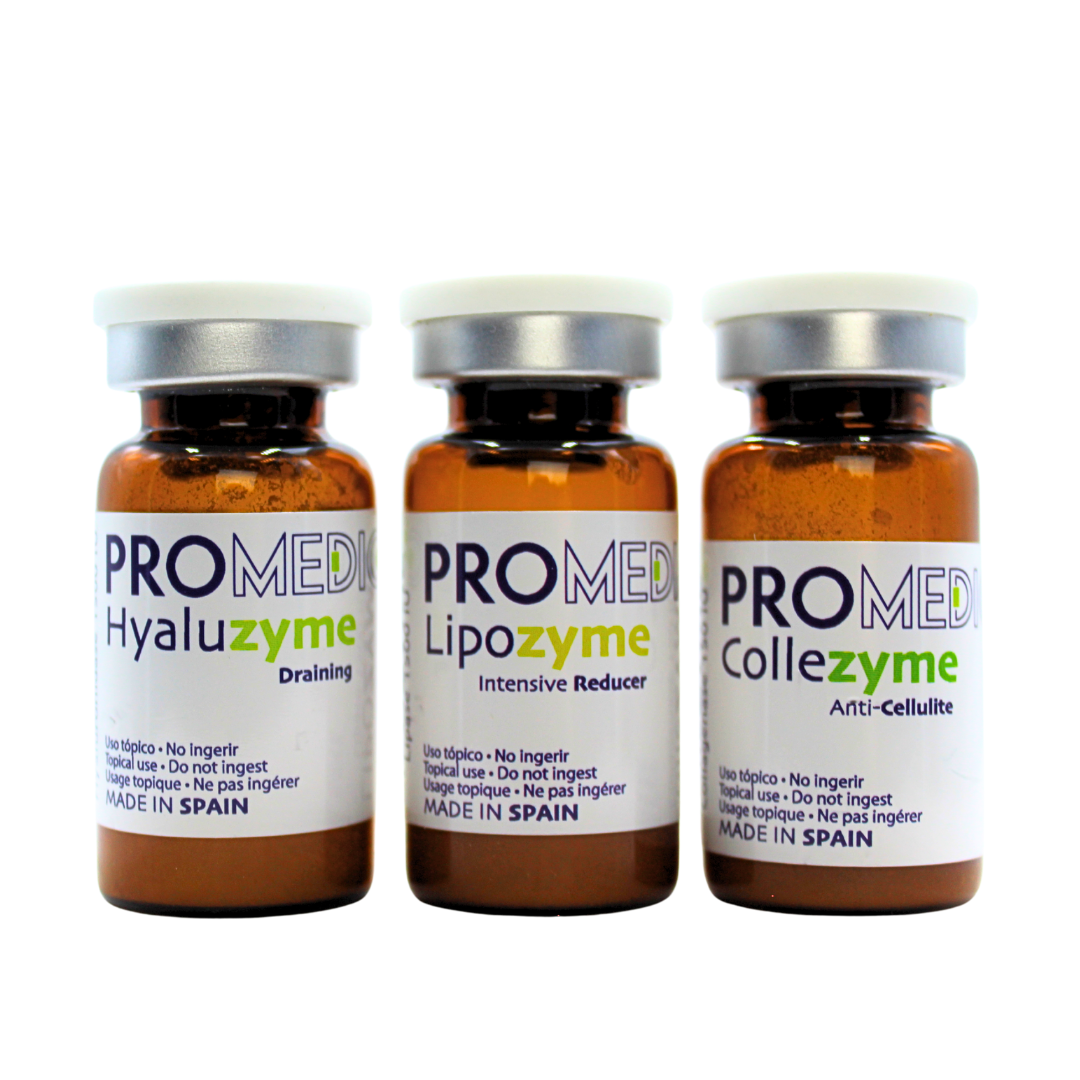 Promedic Enzimas - Collezyme, Hyaluzyme, Lipozyme - Equipos de Belleza Diebe