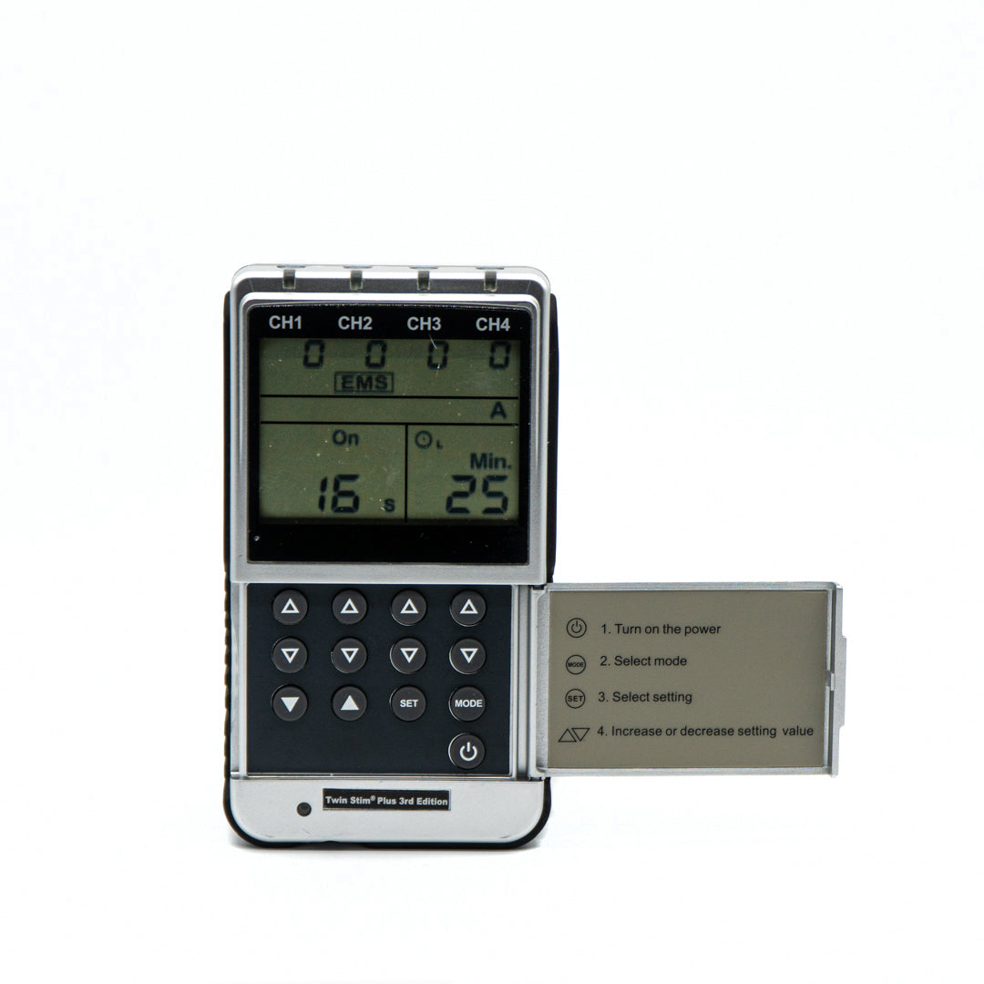 Electroestimulador Twin Stim 3ra Generación TENS/EMS/ Interferenciales y Rusas - Equipos de Belleza Diebe