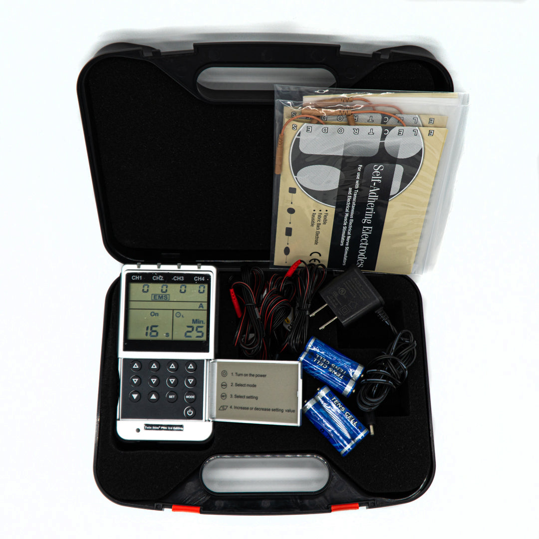 Electroestimulador Twin Stim 3ra Generación TENS/EMS/ Interferenciales y Rusas - Equipos de Belleza Diebe