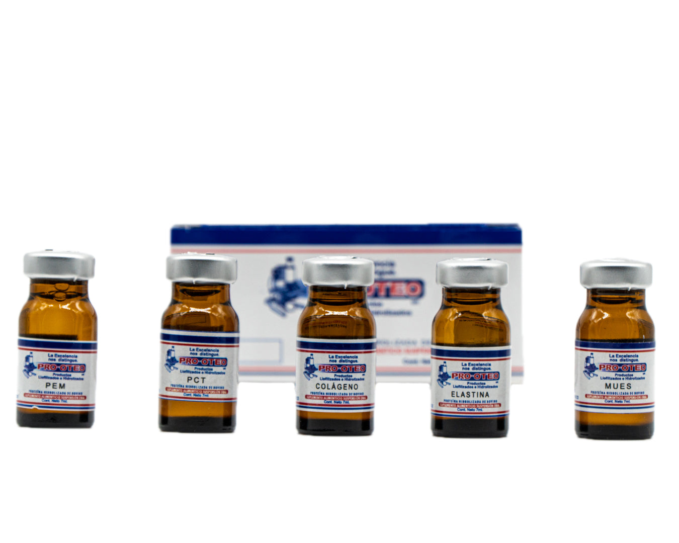 Peptonas Pro-Oteo 5 Viales de 7ml - Equipos de Belleza Diebe