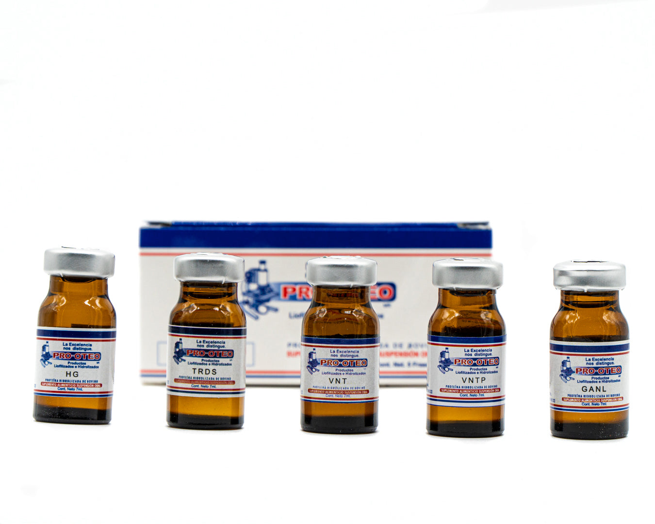 Peptonas Pro-Oteo 5 Viales de 7ml - Equipos de Belleza Diebe